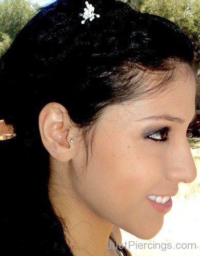 Ear Tragus Piercing For Girls
