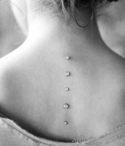 Awesome Neck Piercing With Dermals-JP123