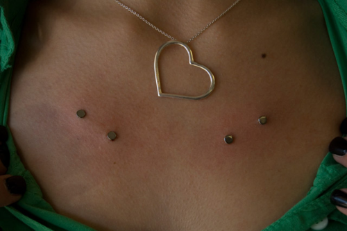 Clavicle Surface Piercings For Girls-PN123
