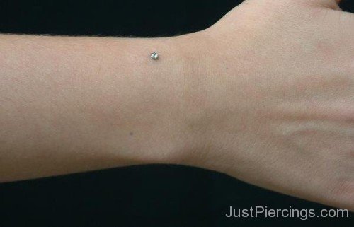 Micro Dermals Wrist Piercing With Single Dermal For Young Girls-JP123