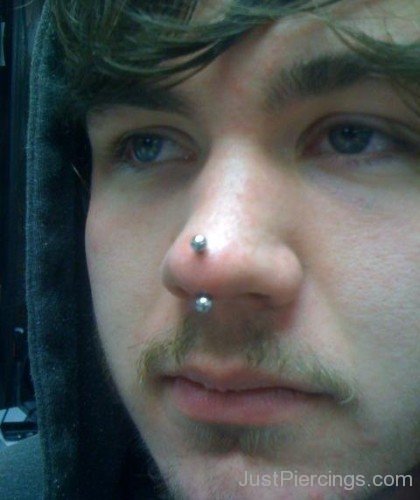 Rhino Piercing With Curved Barbell-JP123