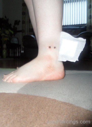 Ankle Piercing Recently Done-JP12307