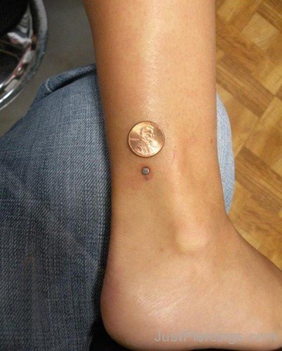 Ankle Piercing With Coin And Stud-JP12310