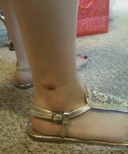 Ankle Piercing With Labret Stud For Girls-JP12313