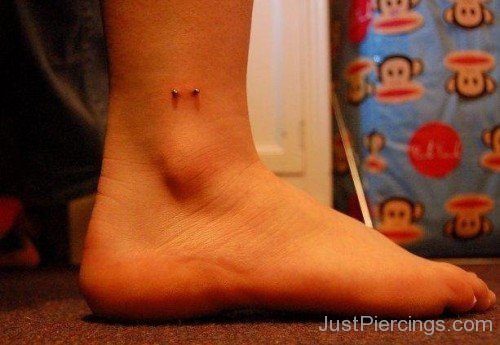 Ankle Piercing With Silver Ball Stud-JP12315