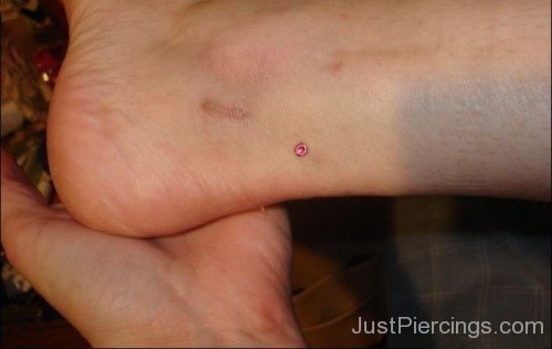 Ankle Piercing With Tiny Labret Stud-JP12318