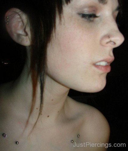 Awesome surface Clavicle Piercing For Girls-JP12305