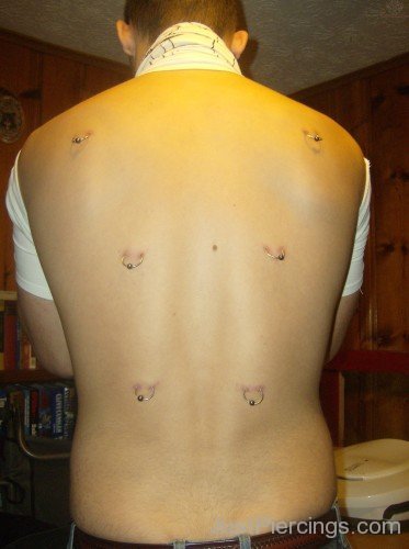 Back Piercing With Barbell Rings-JP12304