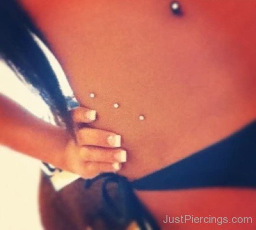 Belly Button And Tripple Dermal Anchor-JP12309