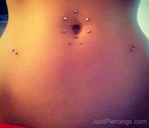 Belly Circle And Hip Piercing-JP12310