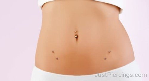 Belly Piercing And Surface Anchor Hip Piercing-JP12311