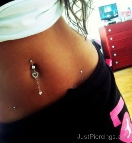 Belly Ring And Anchor Hip Piercing-JP12312