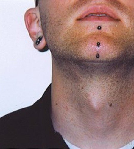 Chin Piercing And Labret Piercing-JP12302