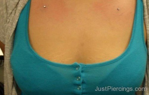 Dermal Anchors Clavicle Piercings For Ladies-JP12325