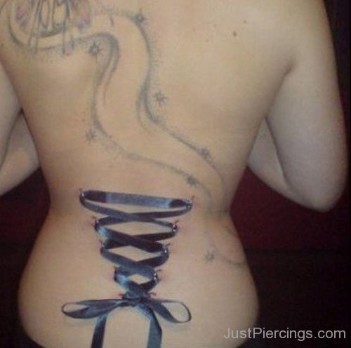 Fairy And Corset Piercing On Back Body-JP12314