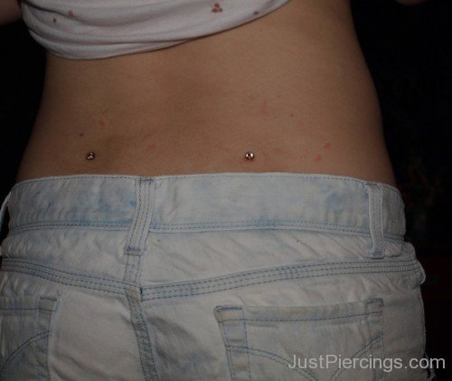 Lower Back Dermal Piercing For Girls-JP12321