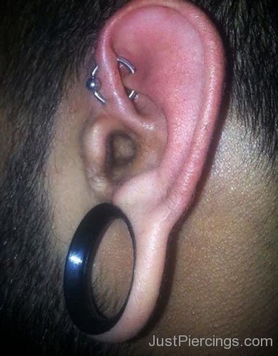 Stretched Lobe And Orbital Piercing-JP12371