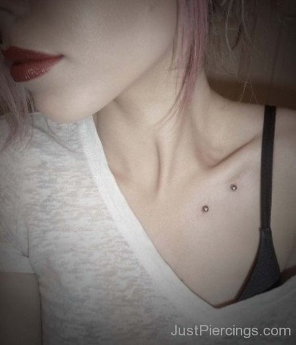 Surface Clavicle Piercings For Young Girls-JP12343