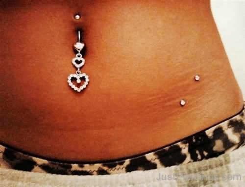 Surface Hip And Heart Belly Piercing-JP12392