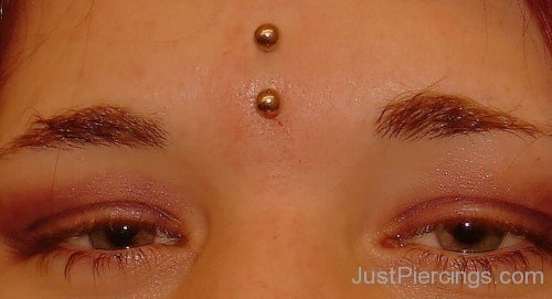 Third Eye Piercing With Small Barbell-JP12353
