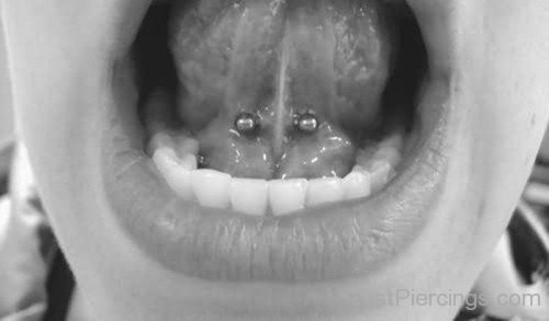 Tongue Frenulum Piercing For College Girls-JP12328