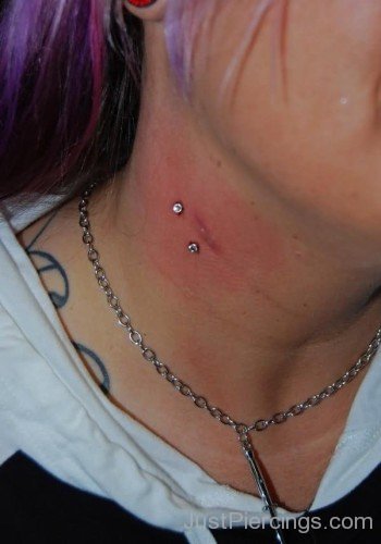 Vampire Bites Piercing With Dermal Anchors For Girls-JP12349