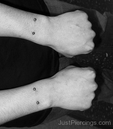 Wrist Piercing For Both Arms-JP12355