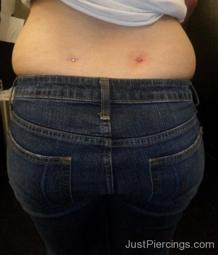 Back Dimple Piercing With Micro Dermals