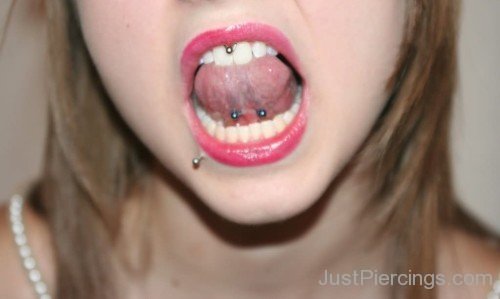 Lip And Tongue Web Mouth Piercings-JP12315