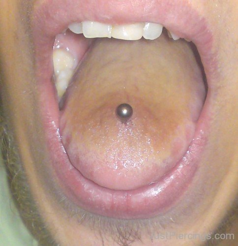 Mouth Piercing On Tongue-JP12322