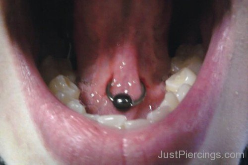 Mouth Piercing With Bead Ring-JP12326