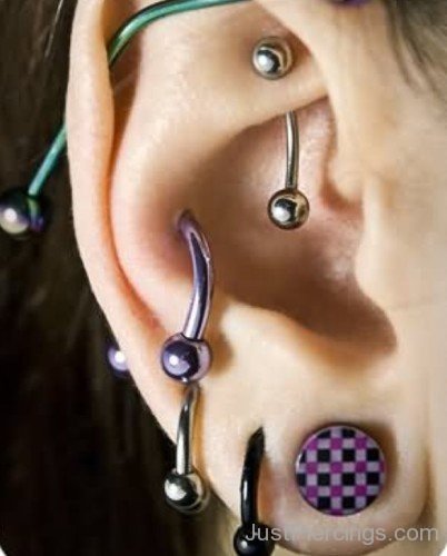 Multiple Ear Piercings For Girls-JP12328