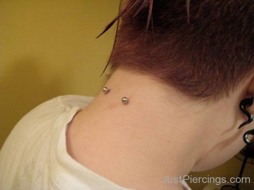 Awesome Nape Piercing