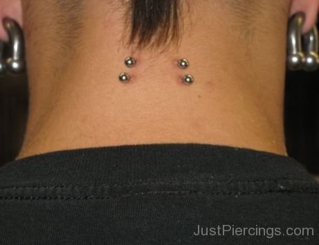 Awesome Nape Piercing