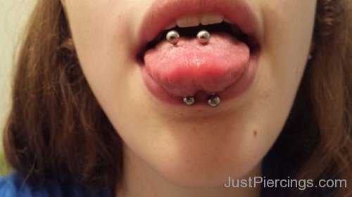 Awesome Tongue Piercing Picture