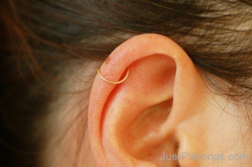 Cartilage Hoop Piercing