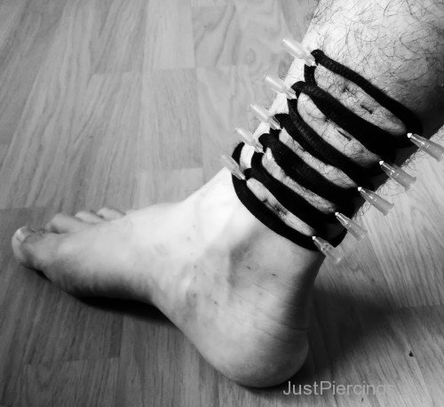 Corset Piercing On Ankle