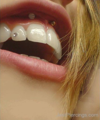 Diamond Tooth Piercing Image
