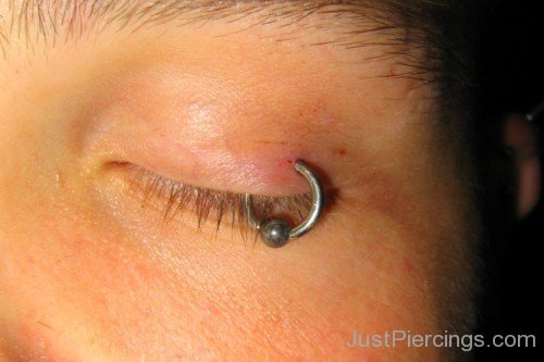 Eyelid Piercing Picture