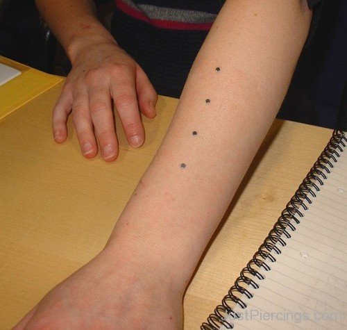 Line Piercing For Arm