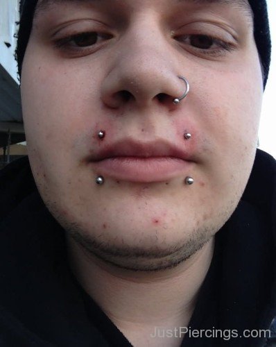 Nostril And Canine Bites Piercing