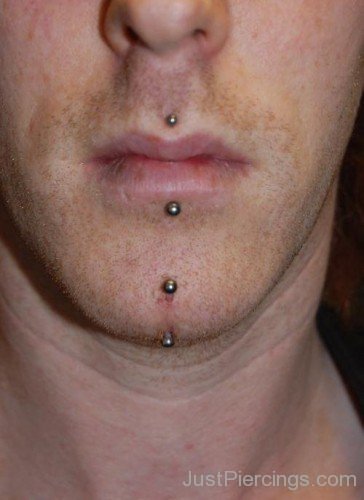 Surface Chin And Lips Piercing