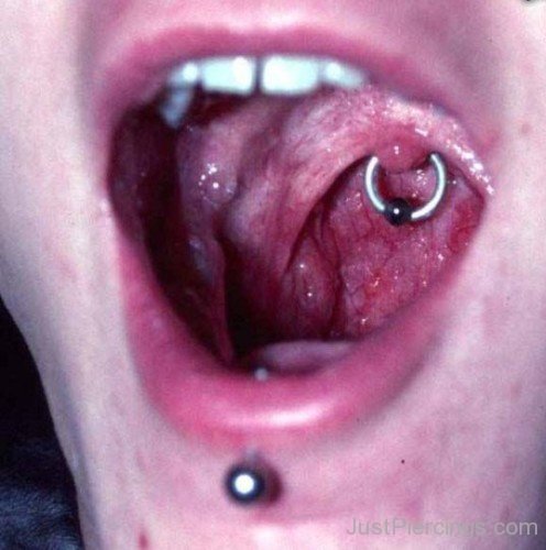 Uvula And Lip Piercing Image