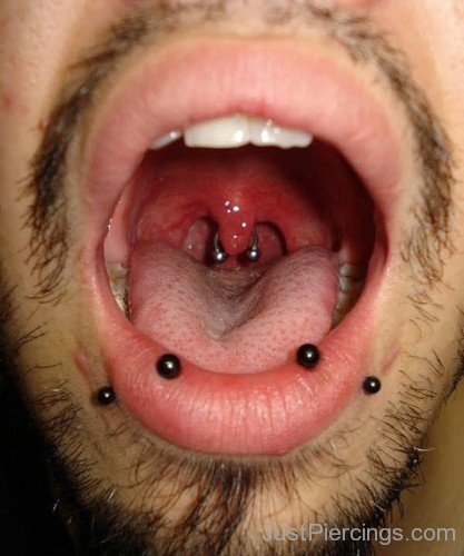 Uvula And Lip Piercing