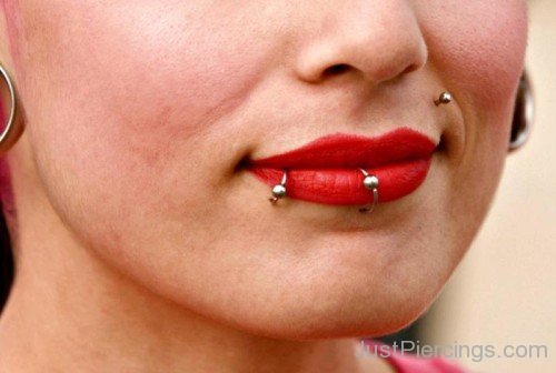 Red Lips  Angel Bite Piercing