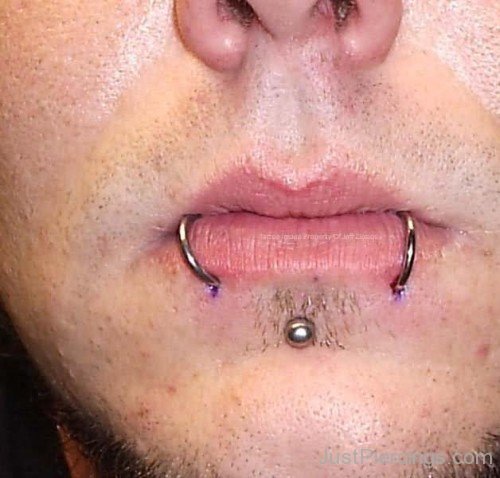 Dolphin Bites Piercing and Labret Piercing-JP112