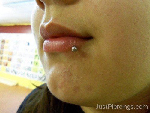Lip Piercing With Sliver Stud-JP1067