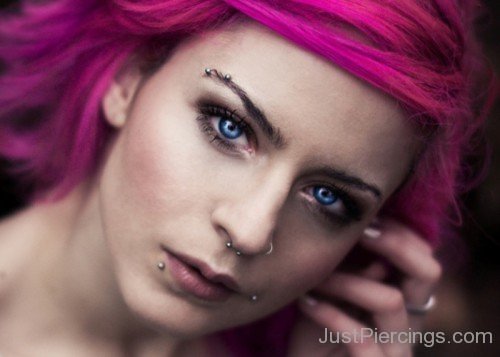 Red Hair Girl With Lip And Piercing-JP1096
