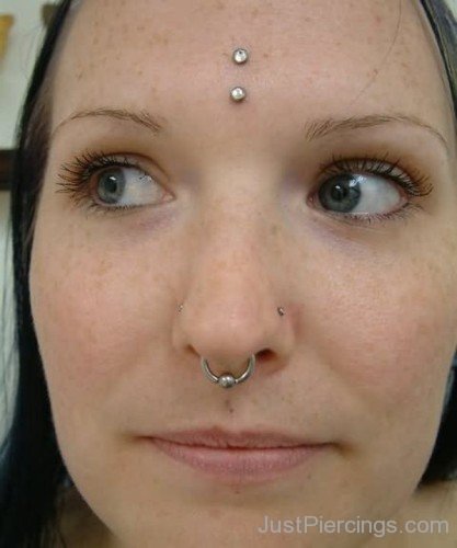 Septum And Vertical Third Eye Piercing-JP138-JP138