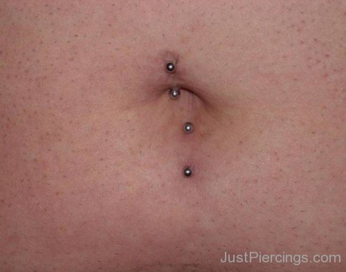 new Double belly piercing-JP1083